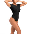 High Neck Short Sleeve Bodysuit | Seamless Thong AU